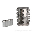 Spice Rack met 16 glazen pot flessen